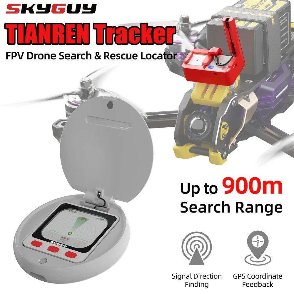 SKYGUY TIANREN Tracker GPS Coordinate Display Remote Strobe Light Buzzer Support 181GPS Module For RC Fixed Wing Search Rescue