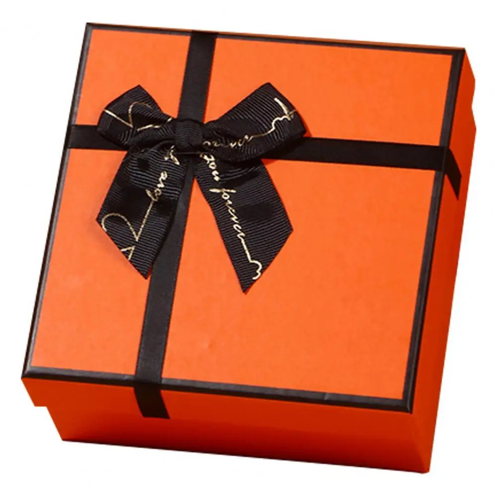 1 Set Accompanying Gift Box Useful Orange Gift Box Festival Perfume Cosmetics Wallet Gift Packaging Box for Storage