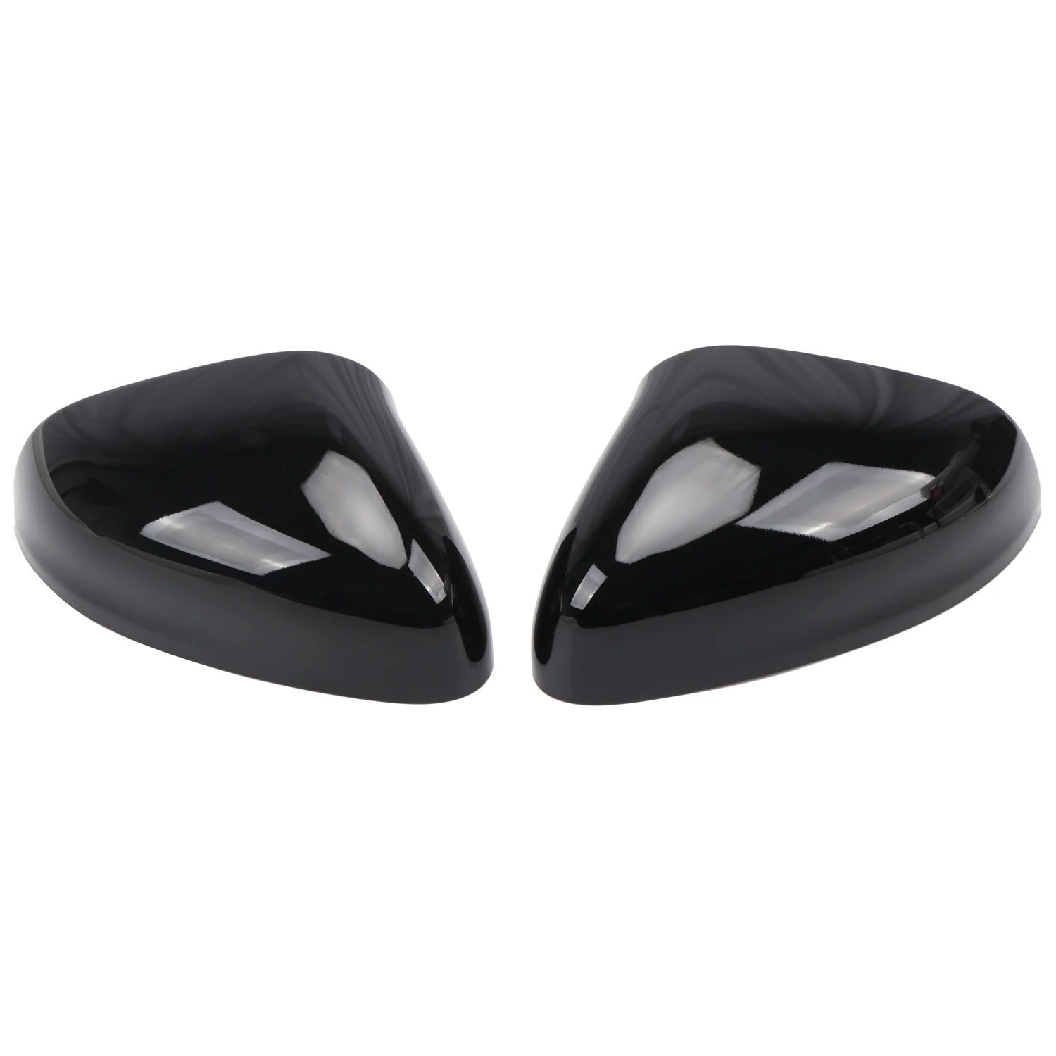 For Ford Puma 2019-2026 Car Exterior Rear View Side Door Mirror Cover Trim Overlay ABS Glossy Black 2pcs