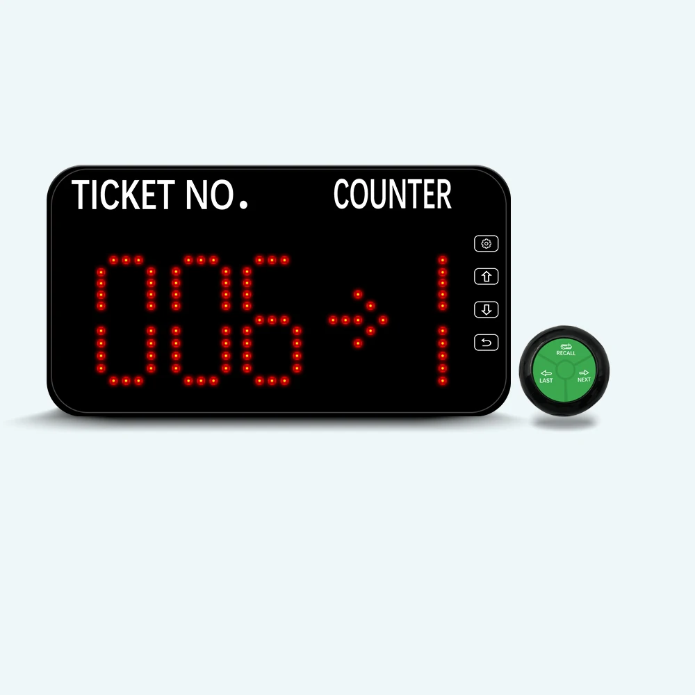 Number Calling System Wireless Queue Call System LED Display Show Tickets Number & Counter Number