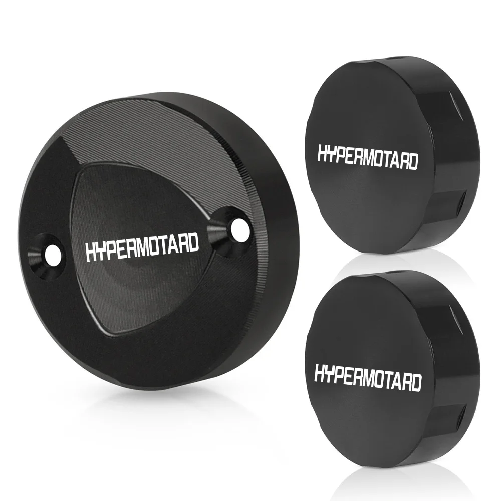 

For Ducati Hypermotard 1100 S EVO 2007-2009 1100 EVO SP 2010-2012 Moto Front Brake Clutch & Rear Brake Fluid Reservoir Cover Cap