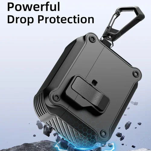 Imagen 2 del producto Funda de bloqueo seguro para Airpods Pro 3 (2025) nueva funda protectora completa emergente automática con kit de limpieza para Apple AirPods Pro 3