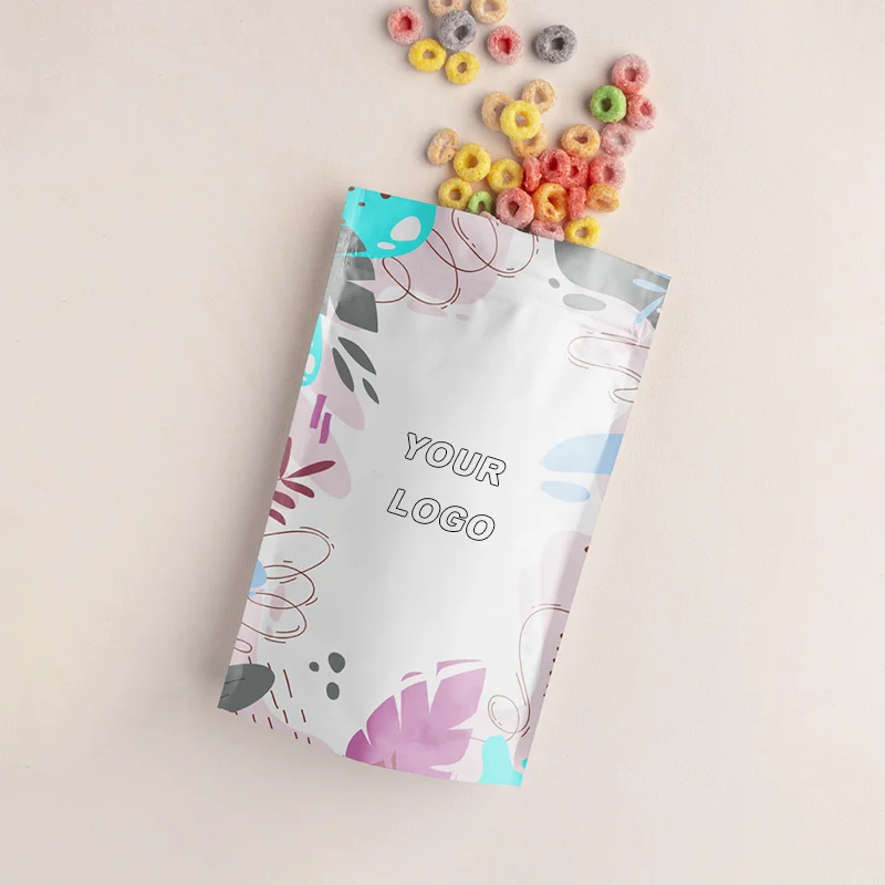 Heat Sealing Aluminum Foil Pouch Bag, Custom Print,Cookies Nuts Tea Stand Up Zipper Storage, High Barrier Powder Spice Candy