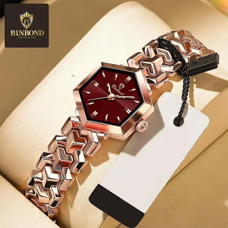 BONBOND Hot-selling Fashion Ladies' Watch Waterproof Leisure Sports Trend Elegant Women's Quartz Wristwatch Relógio senhora