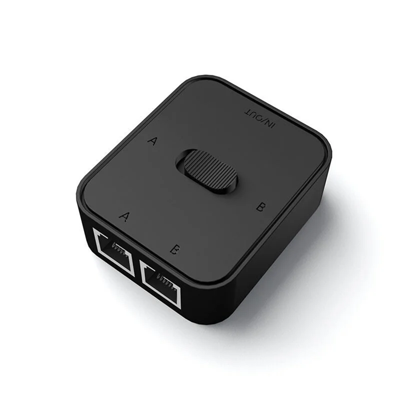 MQXGF 2 Port RJ45 LAN CAT6 Network Switch Selector 1000Mbps 2 in 1 Out/1 in 2 Out Internal External Network Switcher Splitter