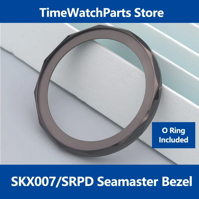 41mm Seamaster Bezel Stainless Steel Bezel Ring For SKX007 SRPD Seiko Watch Case Dive Watch Mod Replace Parts Rotating Bezel