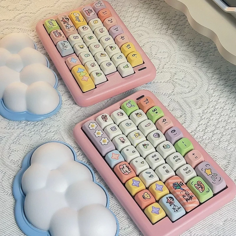 

Xiaoyun 65 Split Keyboard Wireless Bluetooth Tri Mode Hot Swap RGB Aluminum Alloy Customized Mechanical Keyboard Support VIA