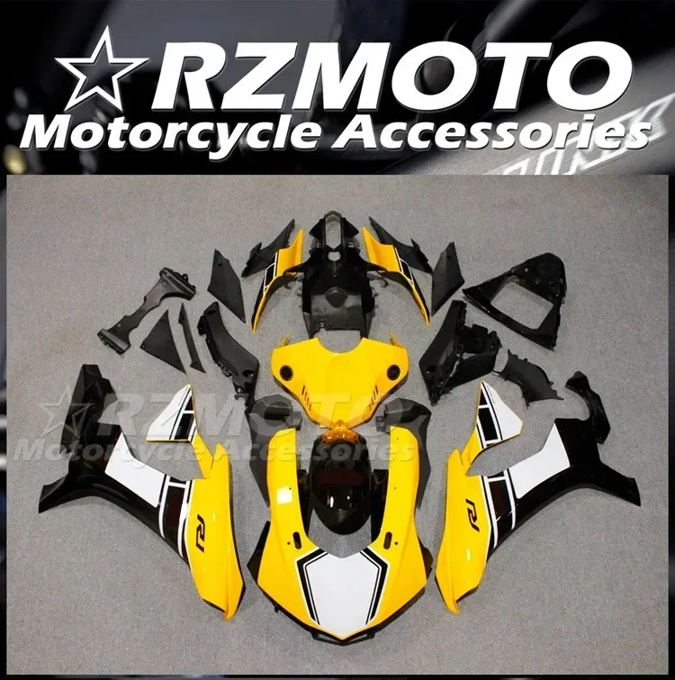 

4Gifts New ABS Motorcycle Fairings Kit Fit for YAMAHA YZF - R1 R1m 2015 2016 2017 2018 15 16 17 18 Bodywork Set Yellow Black