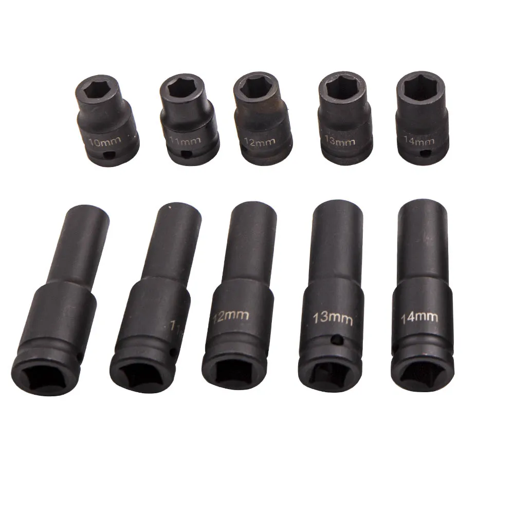 20-teiliges Radschlüsselmutter mit großer Reichweite, 10–19 mm, 6 Punkte, 1/2 Zoll Antriebssteckschlüsselsatz – Detail 6