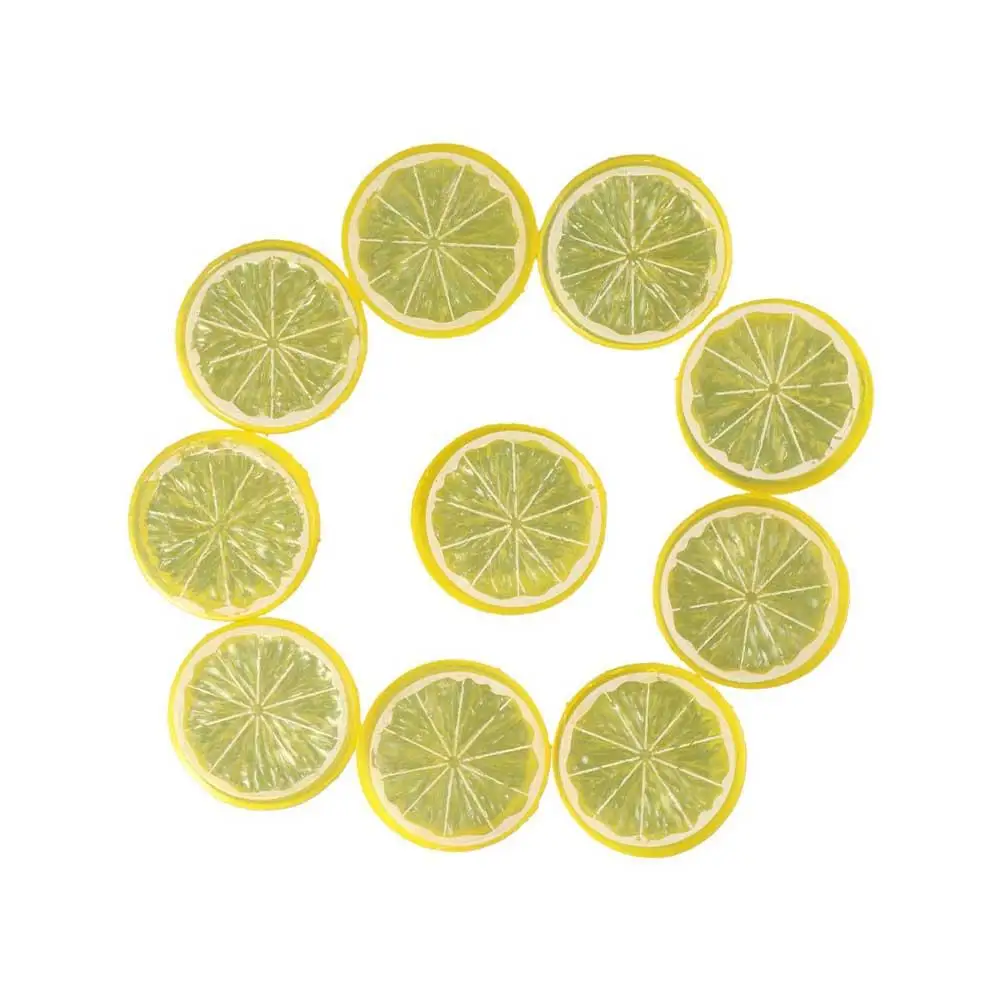 Fake Fruit Home  Cognitive  Fake Lemon Block Artificial Lemon Slice Simulation Fruit Kitchen Decor Fake Limes Chips