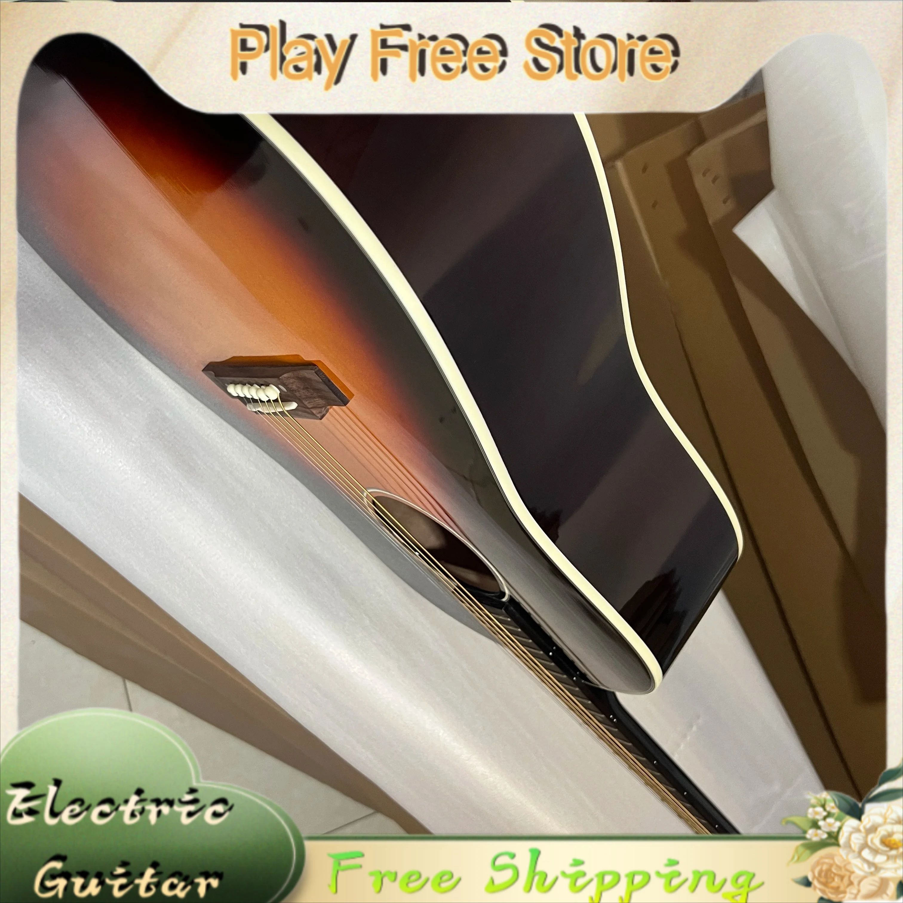 J45 Dot Fingerboard Inlays 41 Inch Nice Product Solid Top Warm Tone Series Acoustic Guitar Glossy Paint Handcrafted Hot Sale New