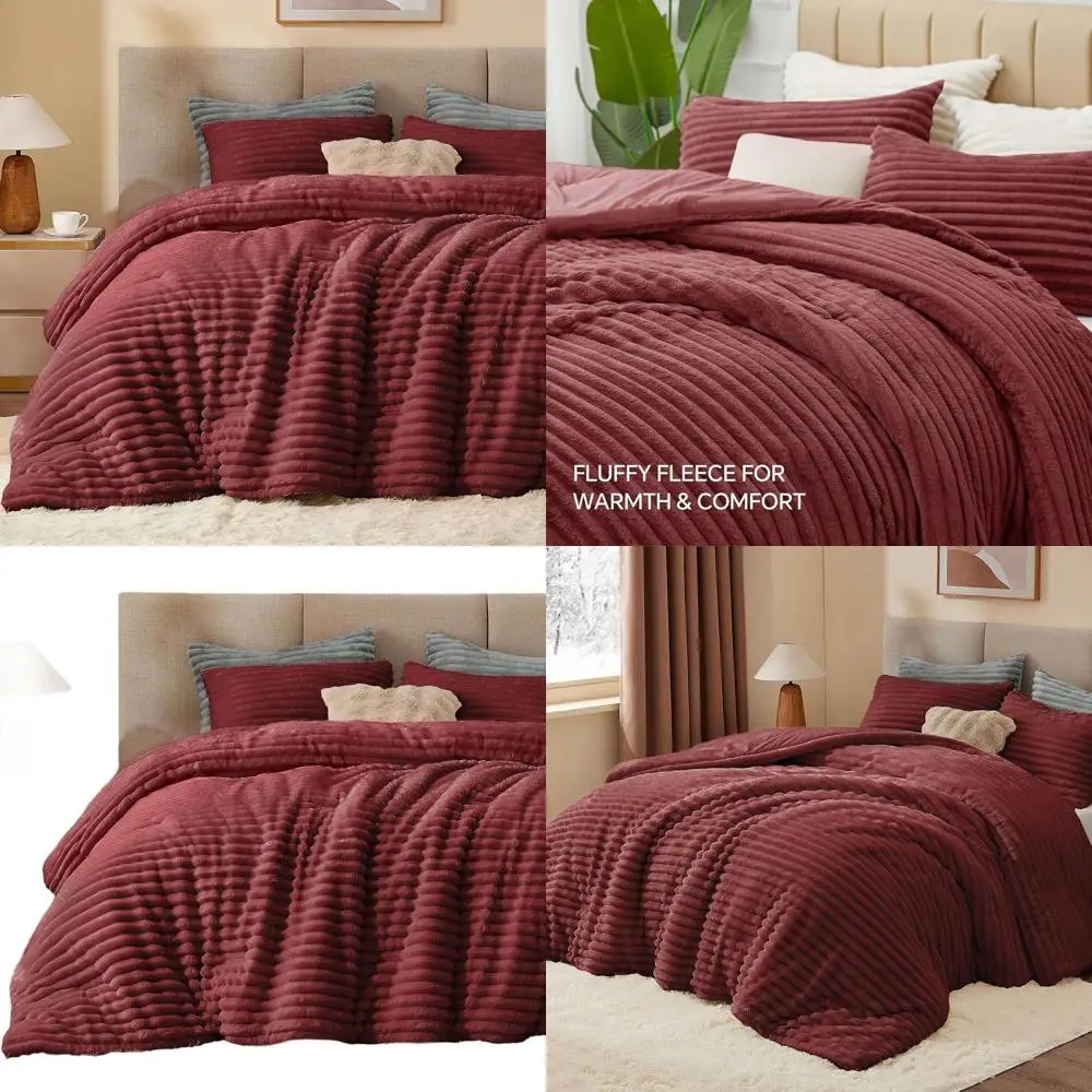 

Ультрамягкий и теплый комплект постельного белья для зимнего комфорта с 2 наволочками