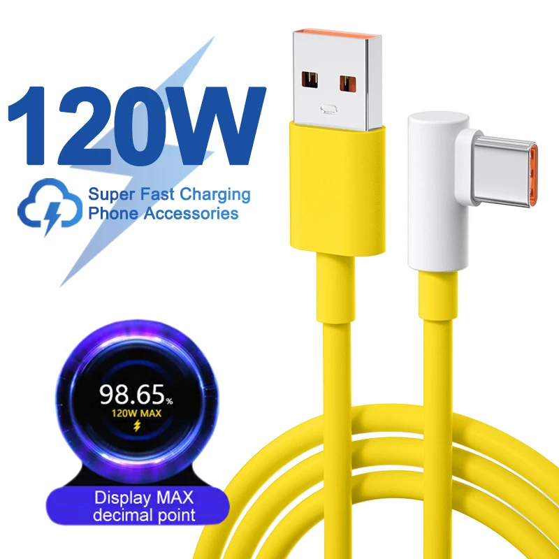 Original 120W USB Type C Cable For Redmi Note 11 12 Turbo 10 Pro Super Fast Charging For Xiaomi 12 11 13 Pro POCO F5 Pro Cable