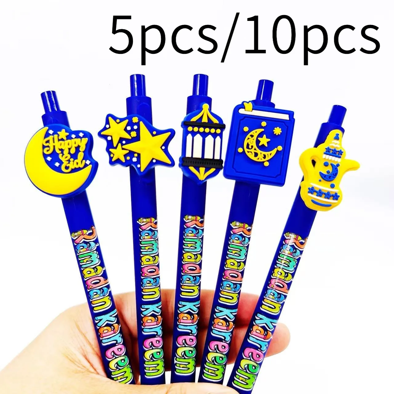 

5 шт./10 шт. креативные шариковые ручки на тему Рамадана, темно-синие шариковые ручки-бочки, подарочные ручки для студентов