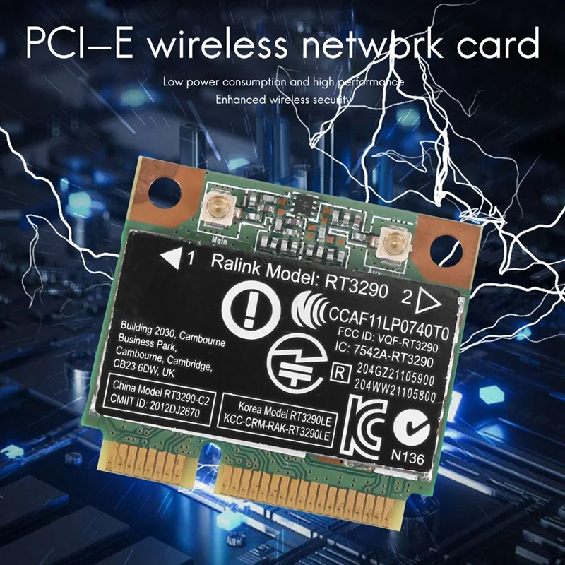 بطاقة نصف صغيرة pci-e لطابعة HP CQ58 ، Ghz ، RT3290 ، G/N ، لاسلكية ، واي فاي ، بلوتوث ، BT ، مناسبة لطابعة HP CQ58 ، M4 ، M6 ، S ، DV4