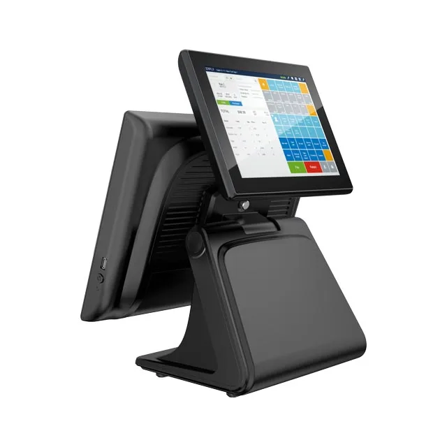 Micropos Punto de venta Windows Dual Screen Pos Systems All In One Touch Screen Pos terminal cash register pos