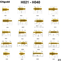 5 uds conector Pin Pogo batería Pogopin contacto con resorte aguja SMD PCB 2 3 4 5 6 7 8 9 10 12 14 MM sonda de prueba H021 - H040