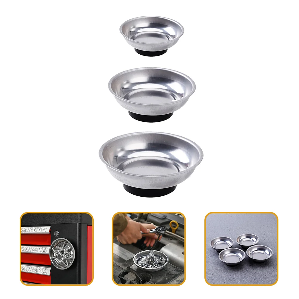 Bandeja magnética titular, Ferramentas Mecânicas para Mecânica Screw Bowl Component Parts, 3 pcs