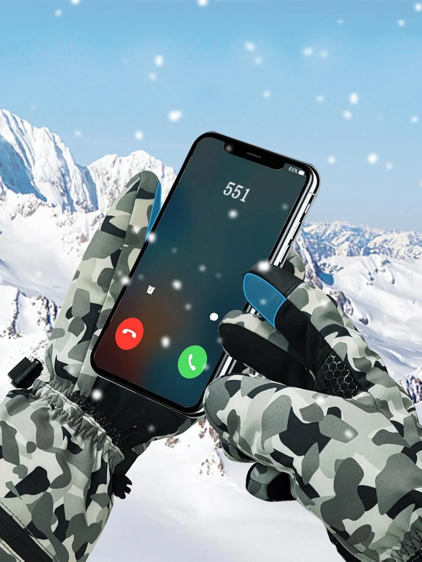 

Камуфляжные перчатки для катания на лыжах и сноуборде по индивидуальному заказу, зимние теплые перчатки с сенсорным экраном и электрическим подогревом для мужчин и женщин для занятий спортом на мотоцикле