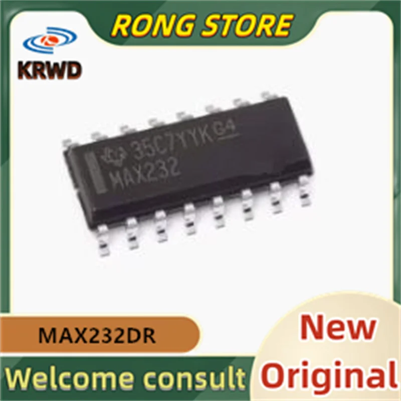 20pcs MAX232 MAX232DR SOP-16 RS232  New and Original