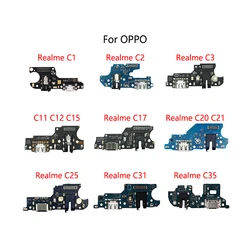 USB Ladung Dock-Port Anschluss Flex Kabel Für OPPO Realme C21Y C2 C3 C11 C12 C15 C17 C20 C21 c31 C25 C35 Lade Bord