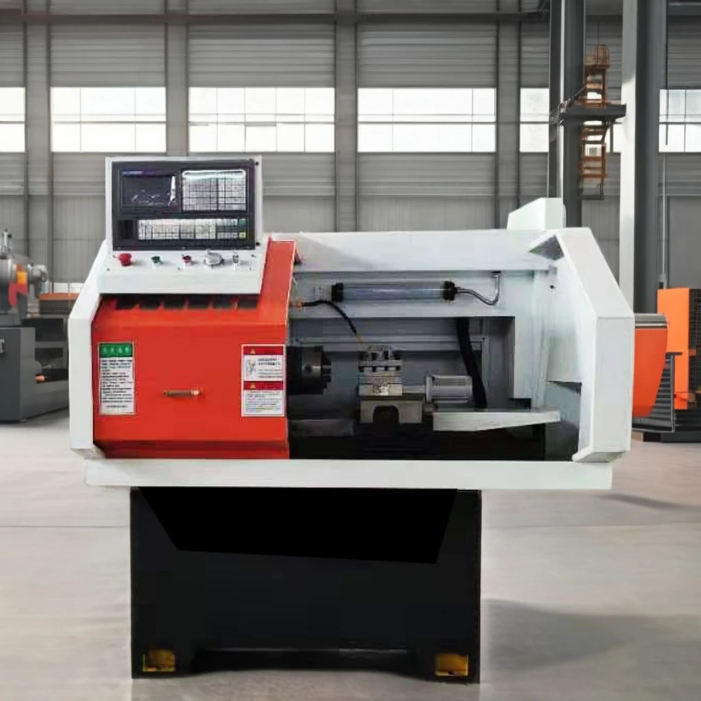 Mini 0640 CNC Lathe with Twin Spindles Small CK0640 Torno CNC Home Use Construction 220V Engine Gear Bearing Pump-Used Condition