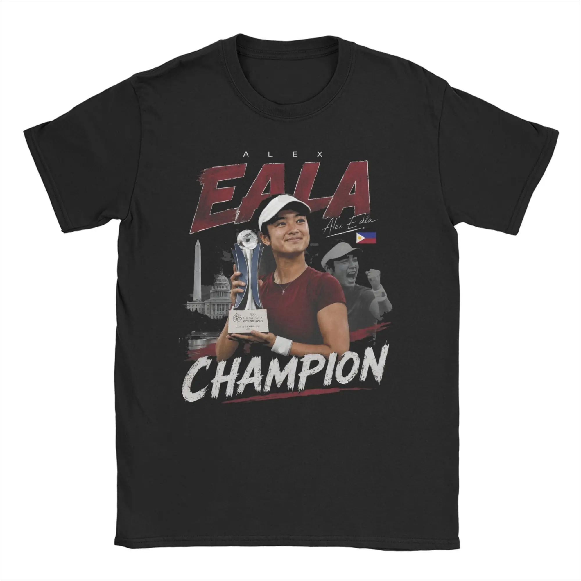 Men Women's Alex Eala Tennis Player T Shirt Filipina Pride Pure Cotton Clothing Round Neck Tees Birthday Present T-Shirt