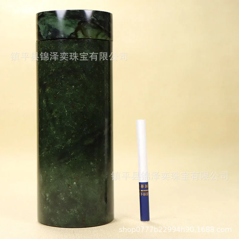 Authentic Yao King Stone Jade Water Cup Health Care Tea Cup Gift Cup Strong Magnet Transparent Green Factory Direct Supply