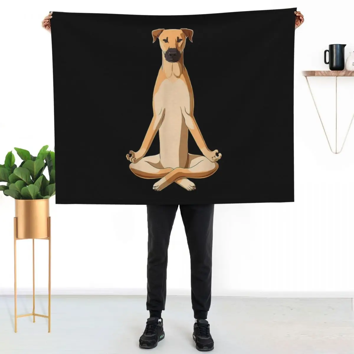 Funny Black mouth cur Throw Blanket For Decorative Sofa valentine gift ideas manga Heavy funny gift Polar Blankets