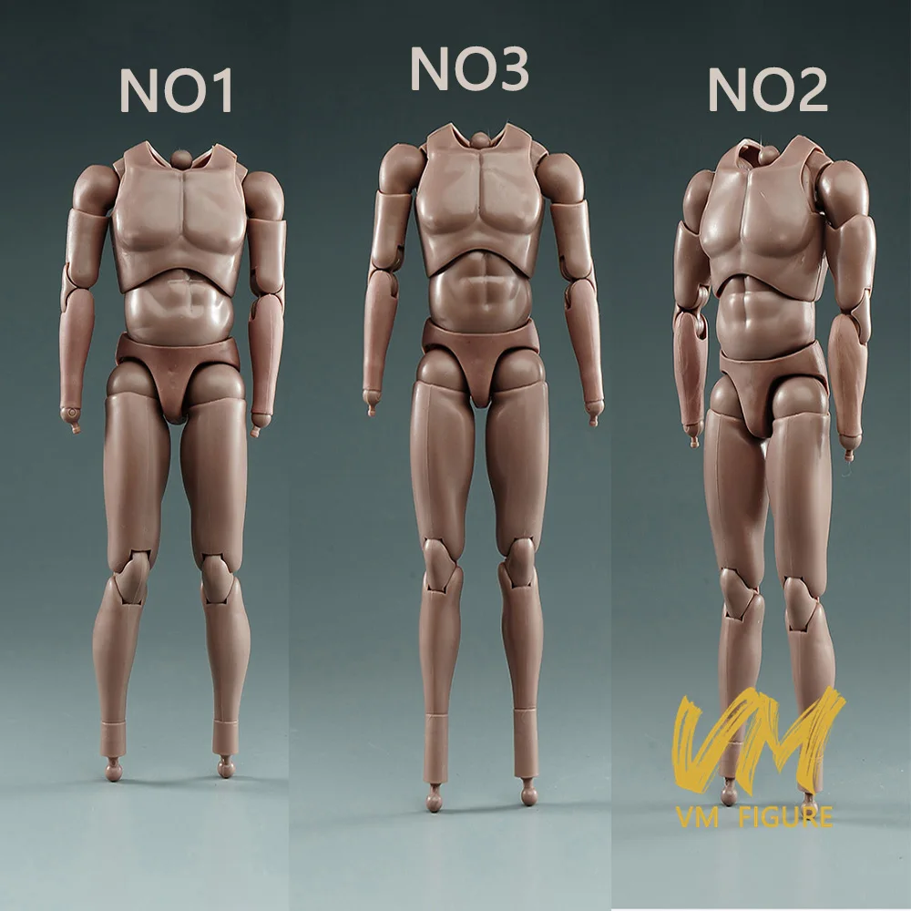 1/6 Schaal Mannelijke Flexibele Gezamenlijke Lichaam Tarwe Spier Standaard Hoogte Toenemende Dikke Armen 12 ''Soldaat Action Figure Body poppen Speelgoed