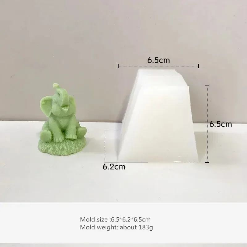 DIY Homemade Animal Scented Candle Ornament INS Elephant Diffuser Scented Stone Candle Silicone Mold