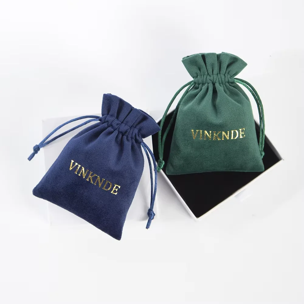 100Pcs Comfortable Jewelry Soft Velvet Bag Thanksgiving Favors Gift Suede Drawstring Sacks for Cosmetic Makeup Rouge Lipstick