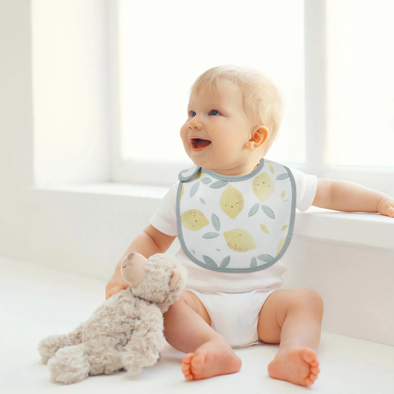 

Super Absorbent Baby Absorbent Bib Bibs Pure Cotton Baby Saliva Towel Drool Proof Teething Toddler Dribble Cloth