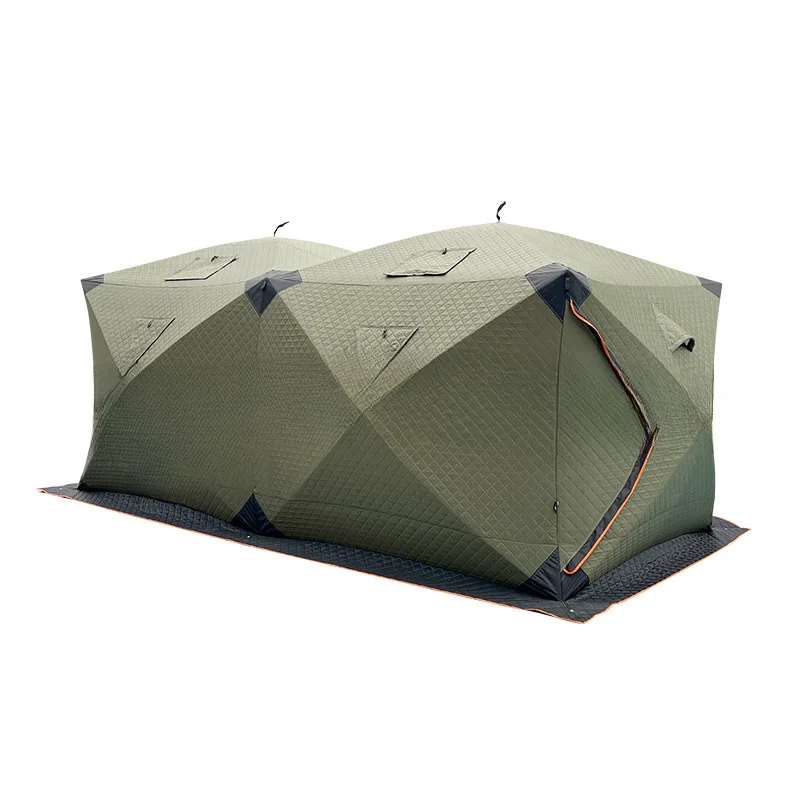 

Winter Ice Fishing Tent with Double Layers Oxford Fabric Waterproof & Quick Opening Design
