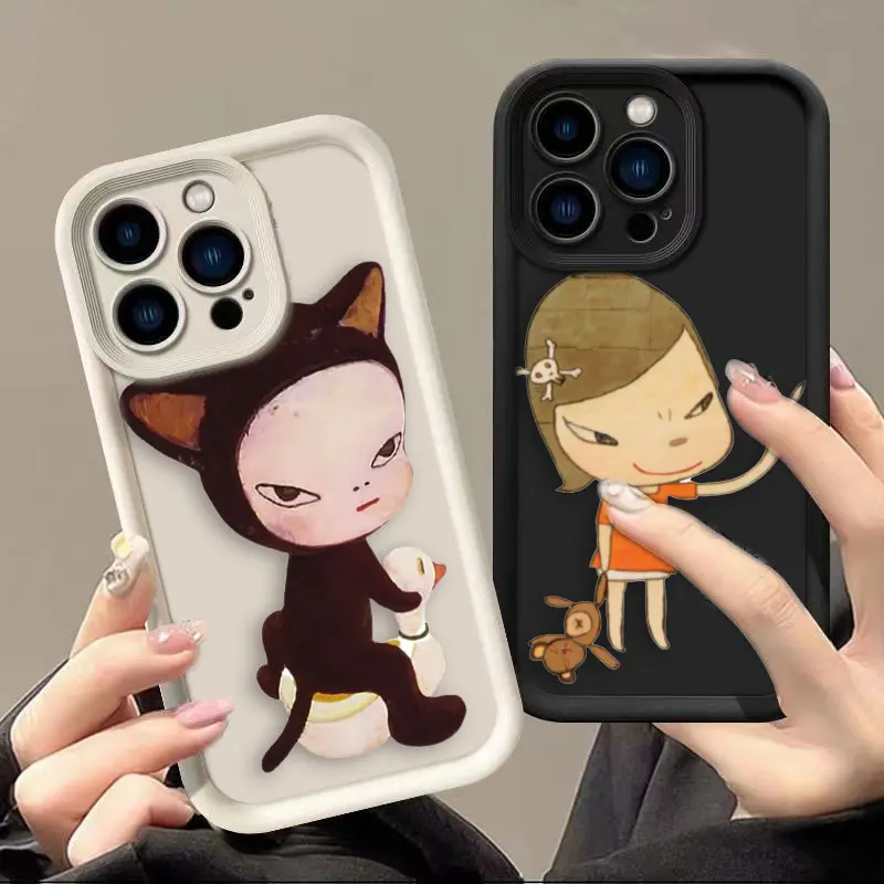 

Yoshitomo Nara Art Phone Case For Xiaomi POCO X8 F8 F7 ULTRA F5 F4 F3 C40 M6 M7 X3 X4 GT X5 X6 X7 PRO DIY Shell Funda Case Cover