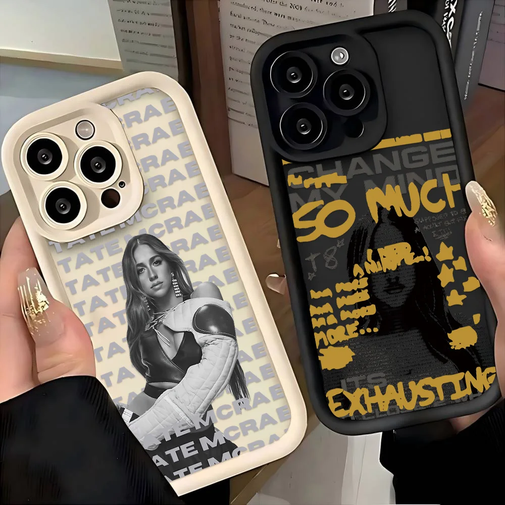 Singer 18 Tate M-McRae Hot Phone Case For IPhone 17 16e 16 15 14 13 12 11 Air Pro Max Mini XR XS X 7 8 6 6s Plus TPU Back Cover