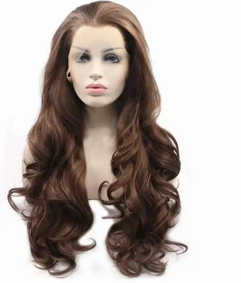 Wave shaped wig for women with long hair