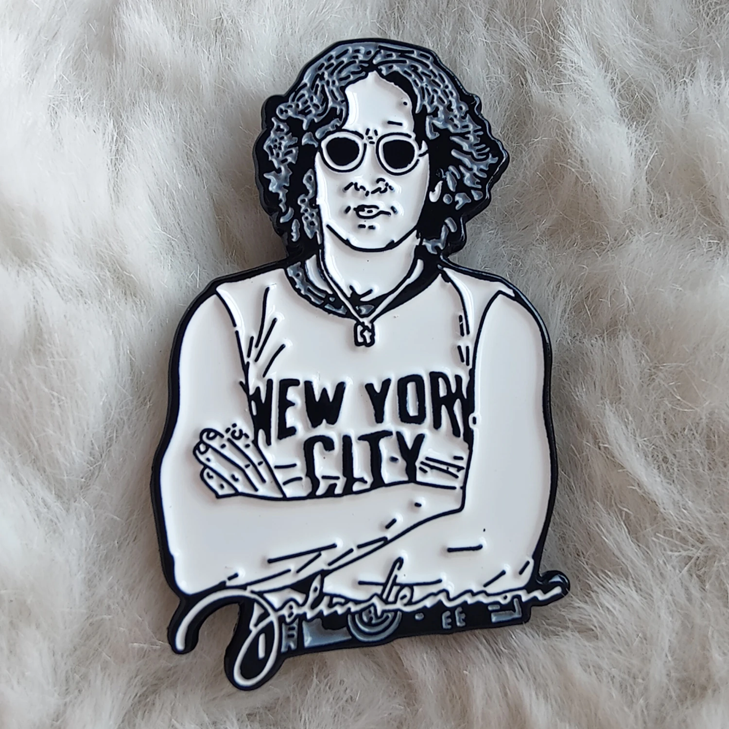 John Lennon NYC Enamel Pin: The Ultimate Lapel Accessory for True New York Fans