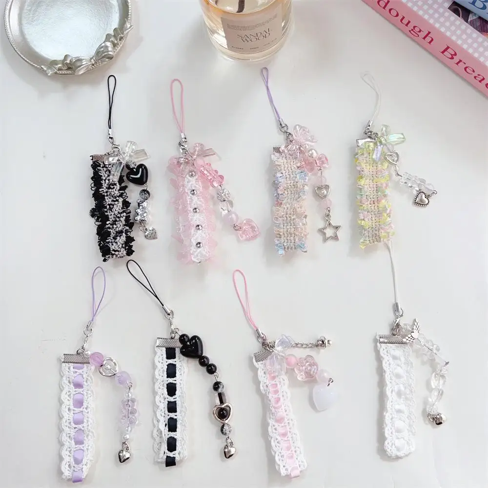 Ювелирные изделия Love, подвеска, кружевной бант, шнурок, аксессуары, милая летняя цепочка ручной работы для Apple SAMSUM VIVO OPPO HUAWEI