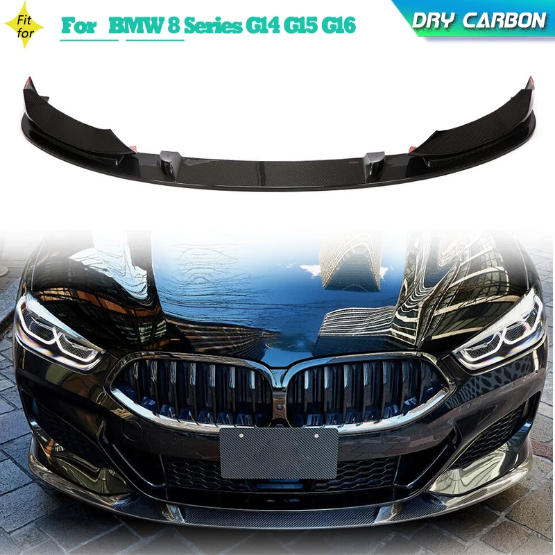 

Prepreg Dry Carbon Front Bumper Lip Spoiler for BMW 8 Series G14 G15 G16 M-Sport 2D 4D 2018-2022 Front Lip Chin Apron Body Kit