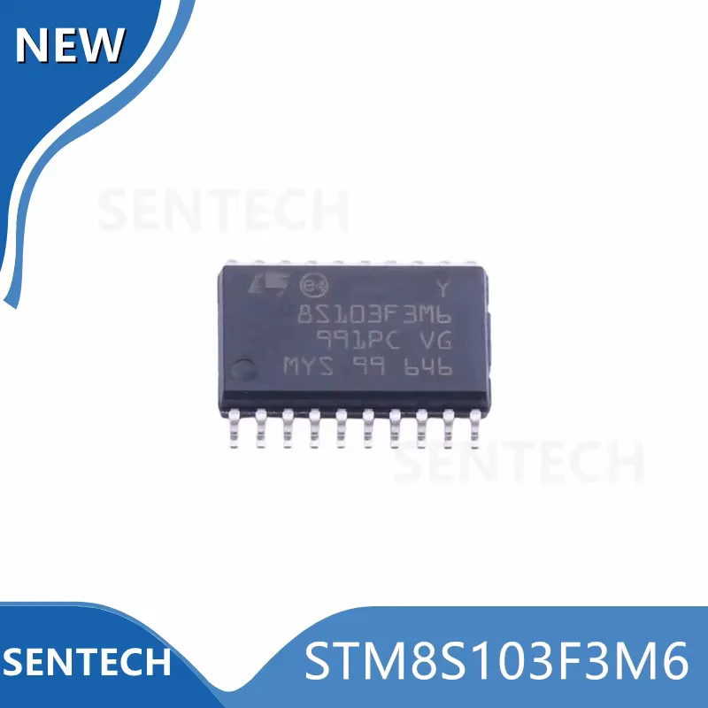 

5 шт./лот, новый и оригинальный STM8S103F3M6TR SOP-20 STM8S103F3M6 MCU Line Access 8-битный MCU 16 МГц 8 КБ (8 К x 8) Flash Быстрая доставка
