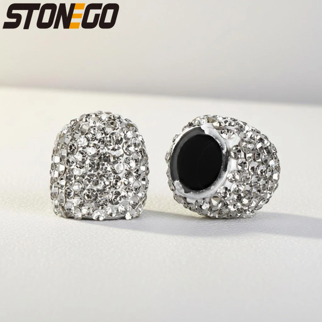2Pcs Rhinestone Valve Cap Kit for Cars Crystal Diamond Dustproof Exterior Decor Car Tire Valve Caps Accessories