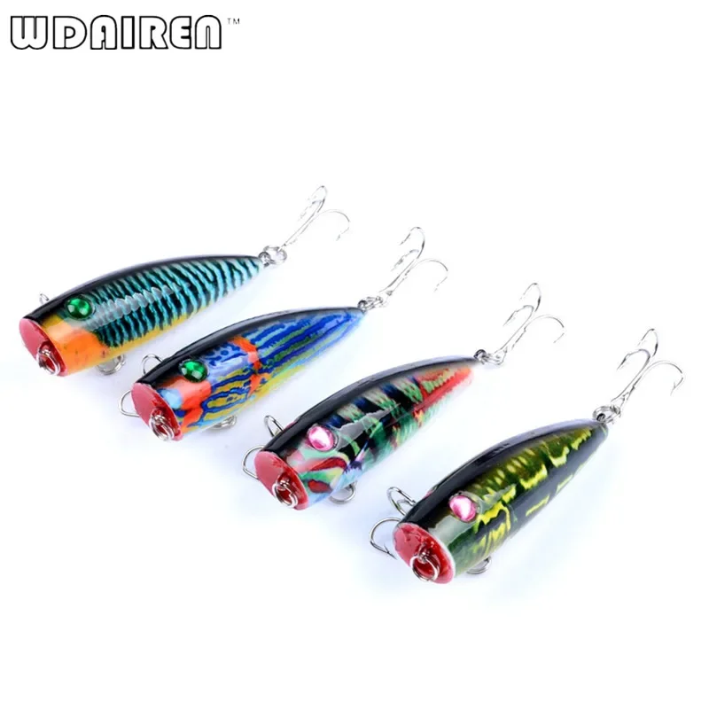 1 Pc Topwater Popper Fishing Lure 6.8cm 8.5g Artificial Hard Bait with Hooks Wobblers Crankbait Bass Pesca Fishing Tackle