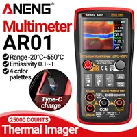 ANENG AR01 Thermal Imaging Multimeters USB Type-c Charge 1000V 25000 Counts Tester 250MOhm Multimetro TFT Display Test Tools