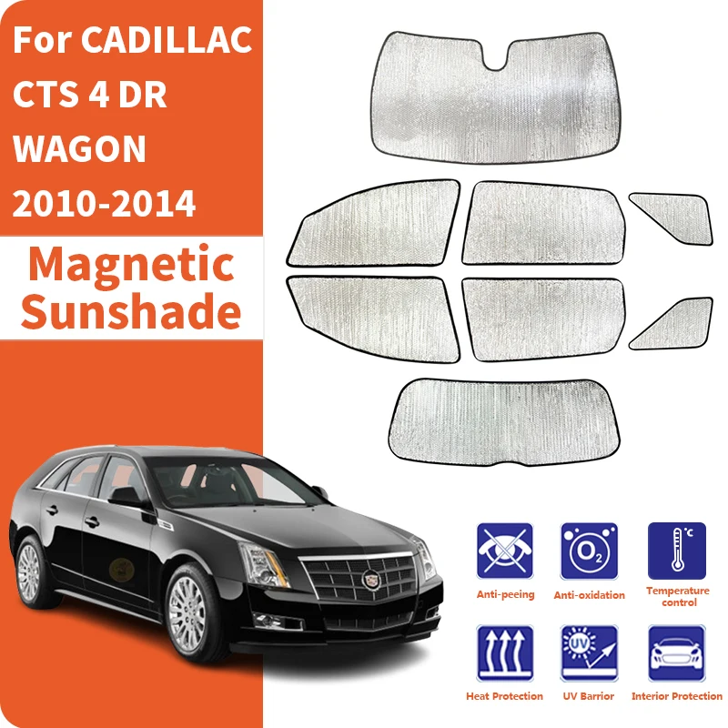 Custom Car Window Sunshade Anti-UV Car Sun Window Visors Sunshade Covers Accessories For CADILLAC CTS 4 DR WAGON 2010-2014