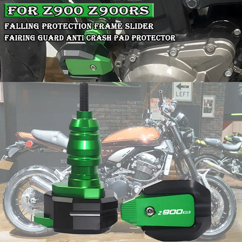 Hot High QualityHot High Quality Motorcycle Crash Protector CNC Engine Cover Frame Sliders For Z650 Z900 Z900RS z650 900 900rs20