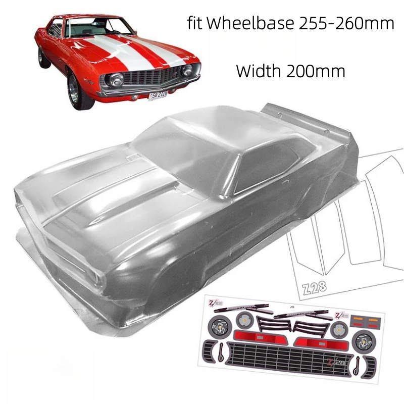 

1/10 Z28 1969 Chevolet RC Drift корпус 200 мм для дорожного автомобиля Tamiya Kyosho Yokomo 3Racing LC Racing hsp hpi
