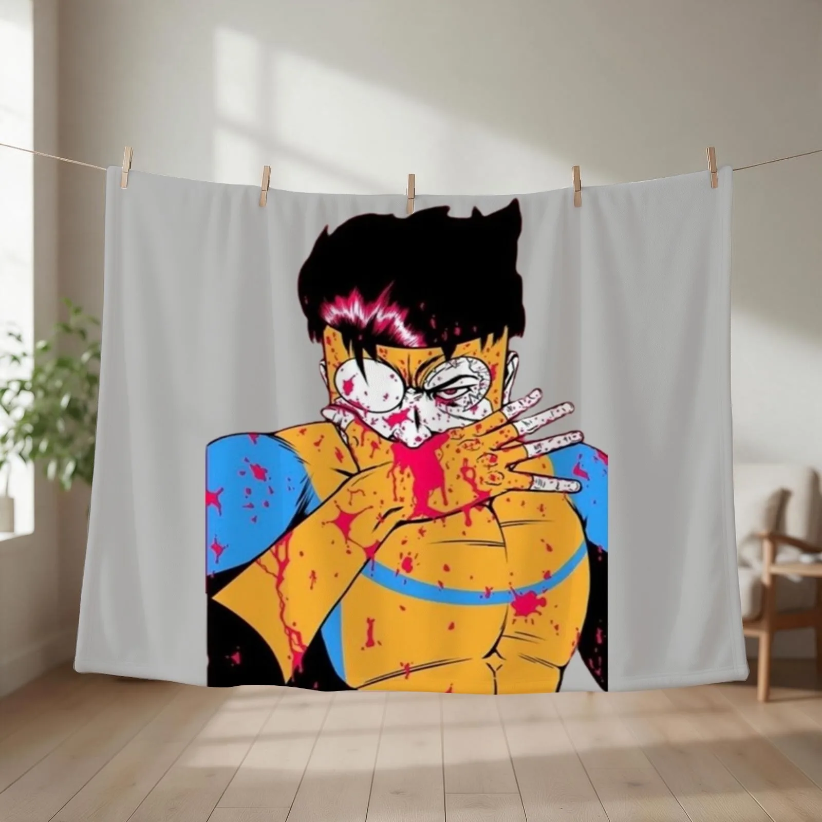 Invincible Throw Blanket wednesday Comforter Hair Decorative Sofas Blankets