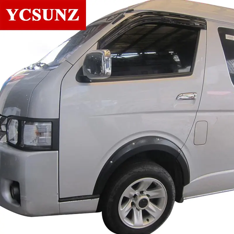 2005-2019 Fender Flares For toyota hiace commuter van Fender Accessories Mudguards For toyota hiace wheel arch kits Flare Ycsunz