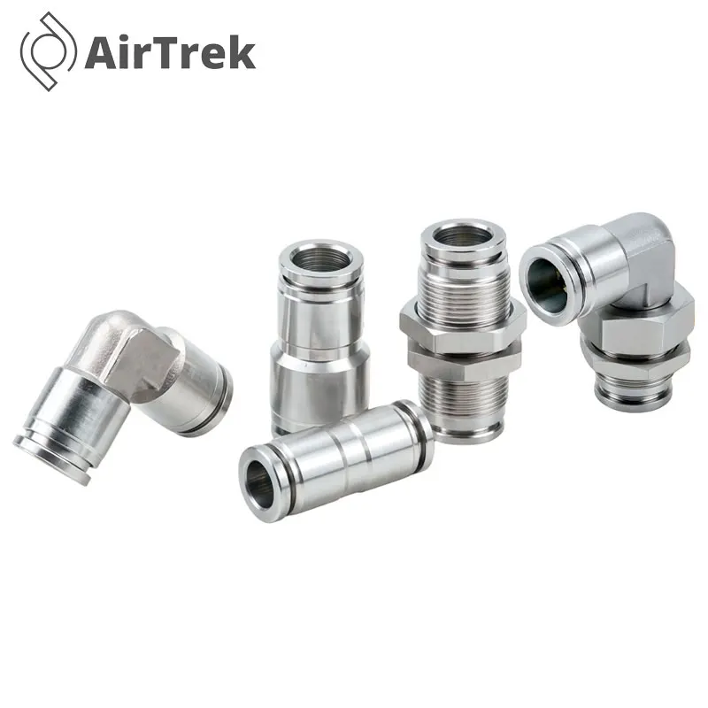 304 الفولاذ المقاوم للصدأ PU PV PM PLM هوائي سريع التركيب دفع في OD 4 6 8 10 12 14 16 مللي متر تركيبات أنابيب الإفراج السريع #1